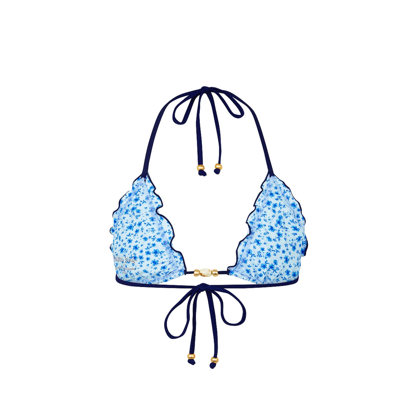 Kulani Kinis Lettuce Edge Halter Top