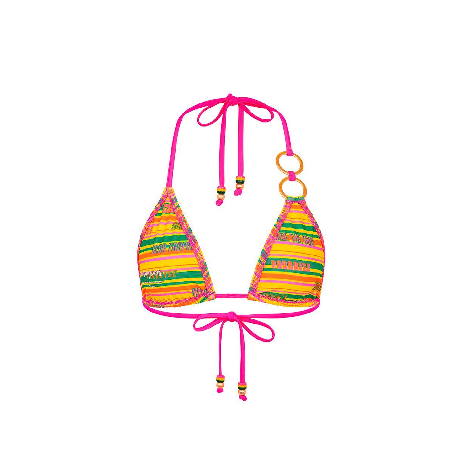 Kulani Kinis Duo Ring Bind Halter Top