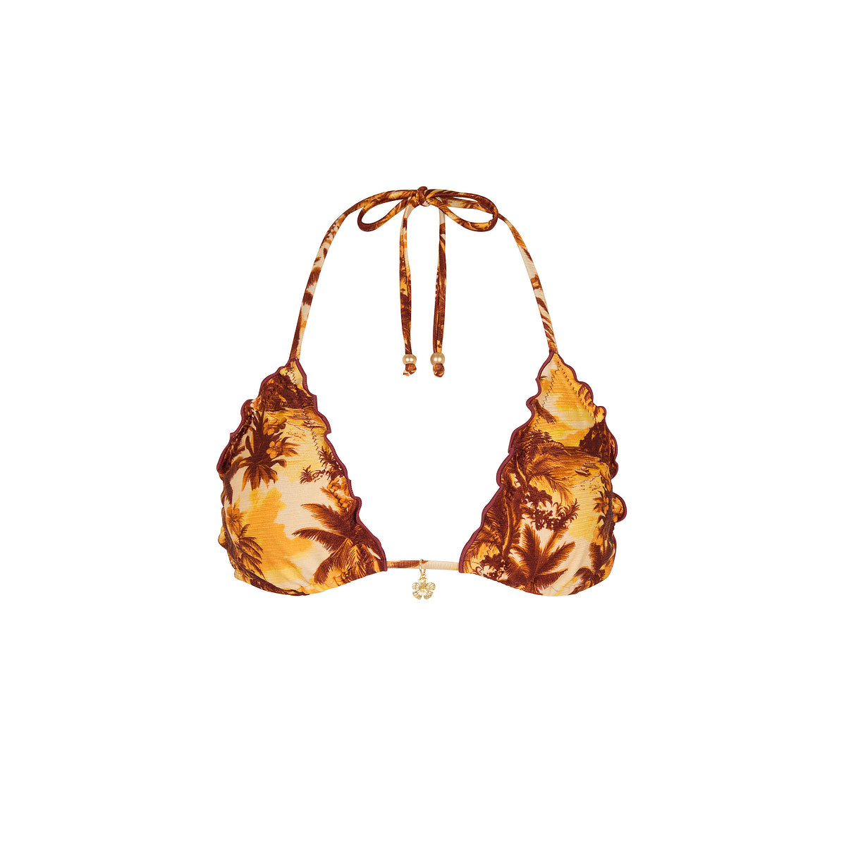 Kulani Kinis Lettuce Edge Bralette Top