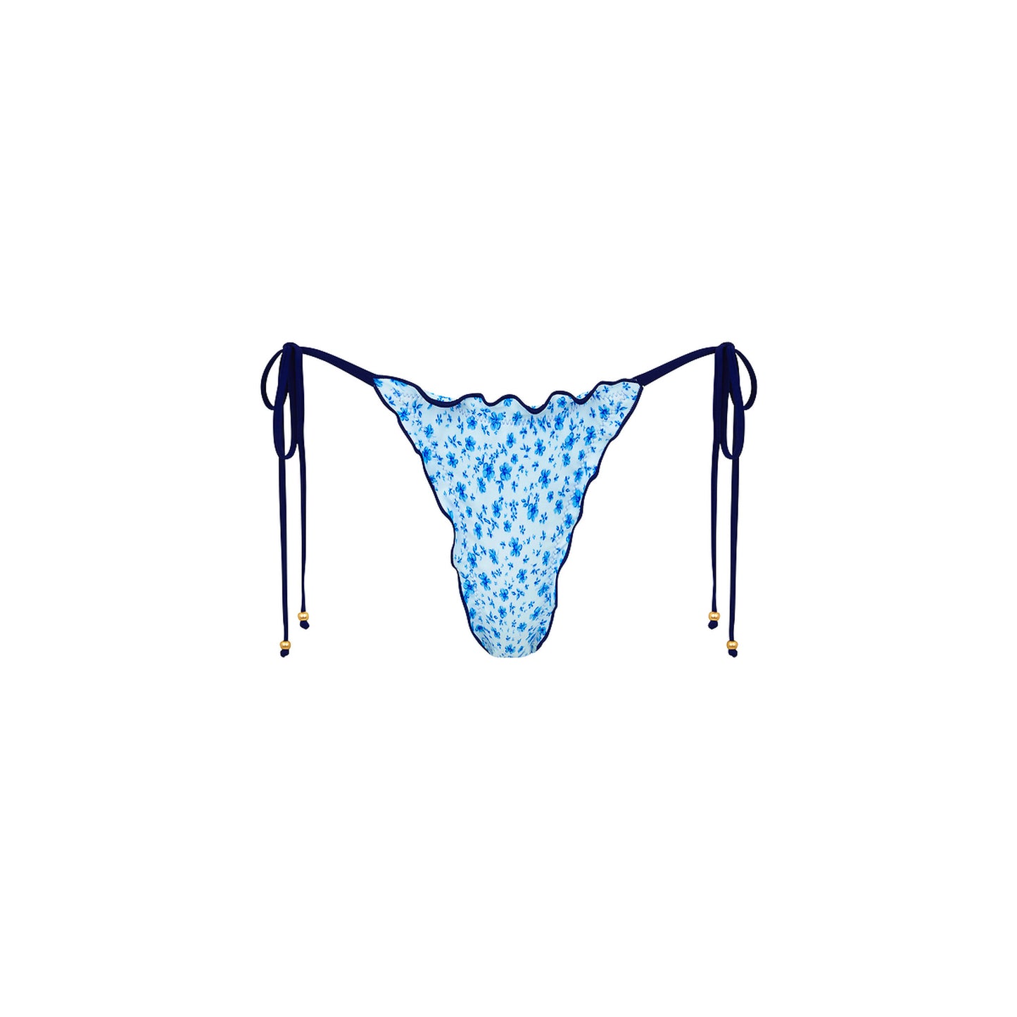 Kulani Kinis Lettuce Edge Thong Tie Bottom