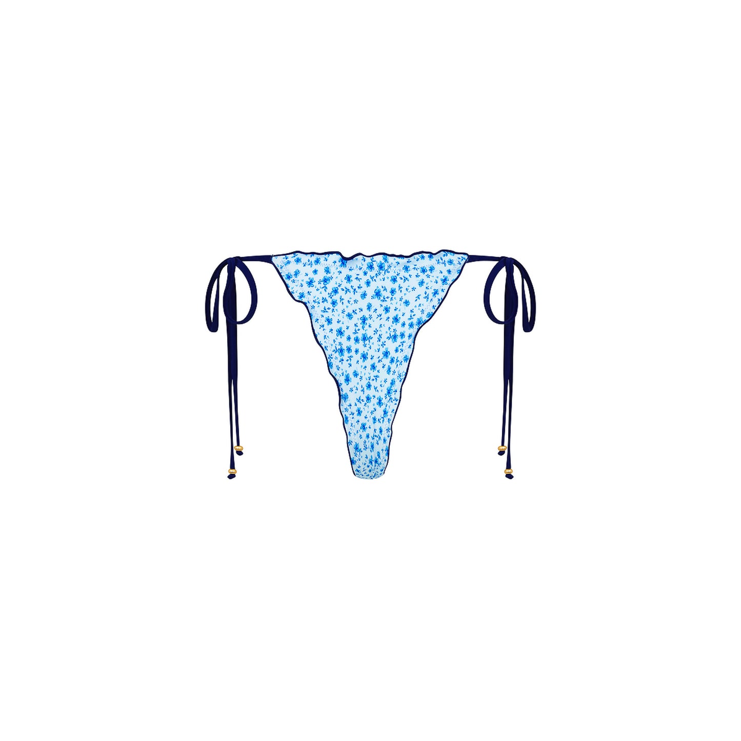 Kulani Kinis Lettuce Edge Thong Tie Bottom